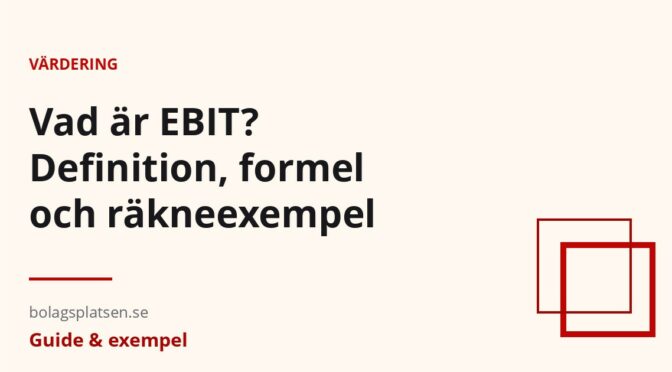 Co je EBIT — definice, vzorec a příklady výpočtu provozního výsledku hospodaření